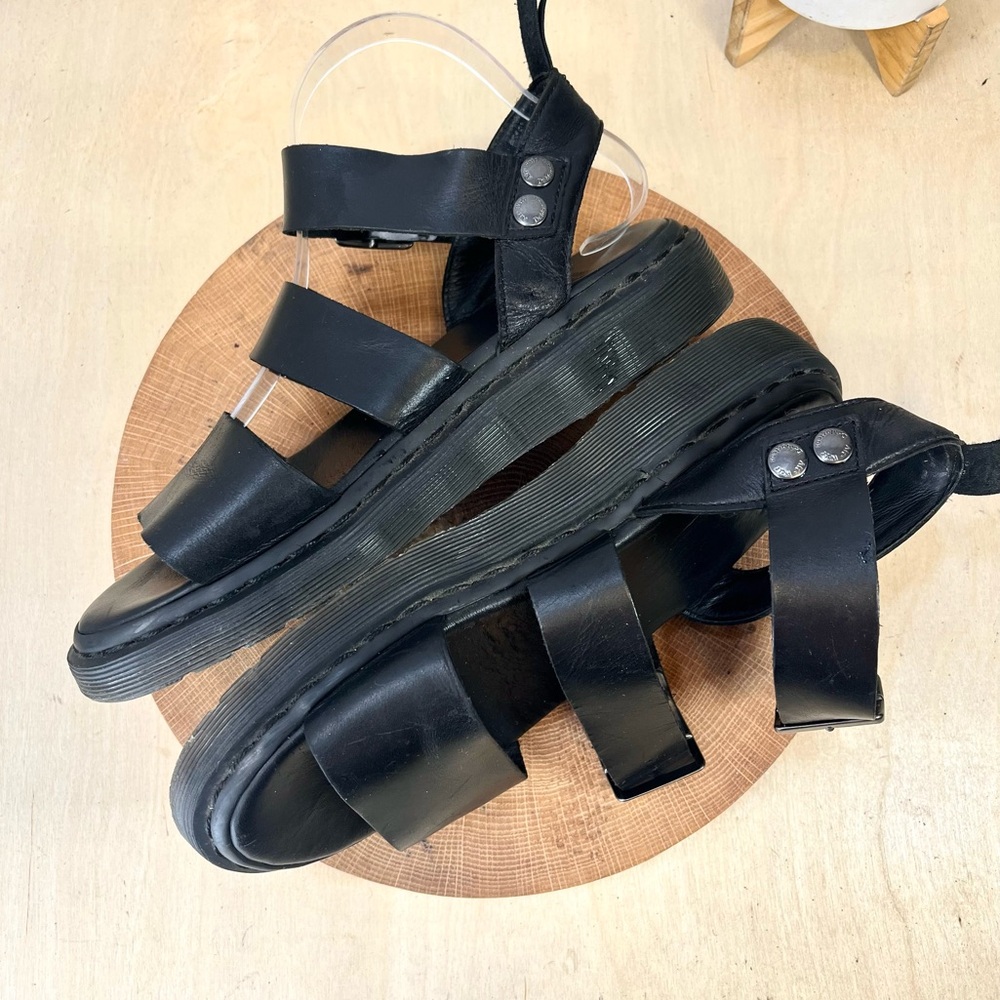 Dr. Martens Gryphon Brando Leather Gladiator Sandals Black – Men’s 7 / Women’s 8